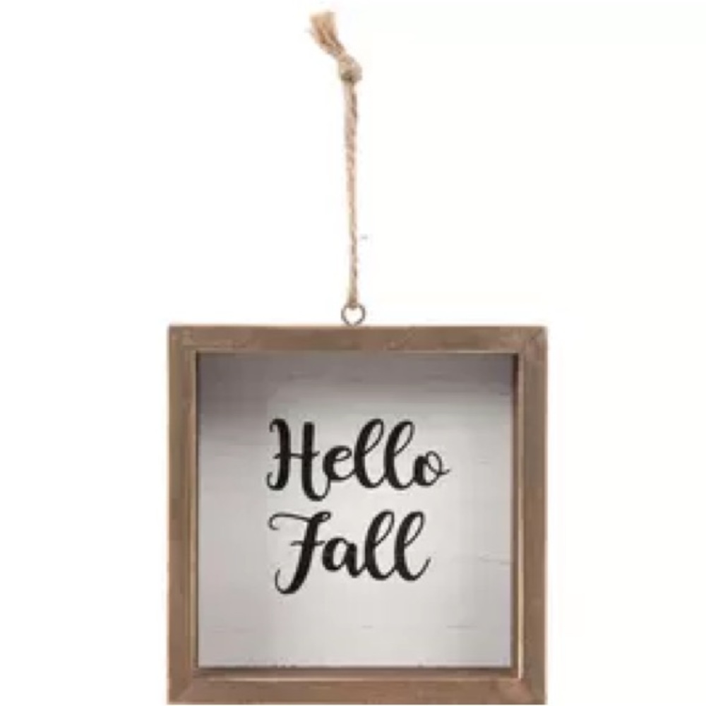 Robert Stanley Hello Fall Wood Ornament Decoration